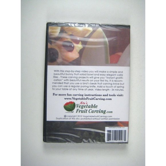 Nita's Melon Bunny and Lilies DVD Vegetable Fruit Carving Instructions Video - Picture 2 of 3